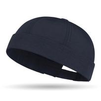 Vintage Men'S Docker Cap Brimless Hat Skullcap Quick-Dry Adjustable Hip Hop Landlord Hat Unisex Skullies Beanie Melon Cap