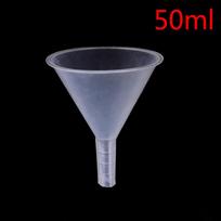 1X Lab Mini skaidraus plastiko pildymo piltuvėlis, skirtas Atomizers kvepalų difuzoriaus buteliukui 75ml