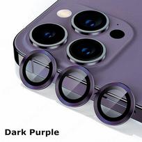 Fotoaparato objektyvo apsaugos iPhone 15 14 Pro Max metalinis žiedinis apsauginis dėklas, skirtas iPhone 13mini 14plus 15 14pro objektyvo stiklo plėvelei For iPhone 14 tamsiai violetine spalva