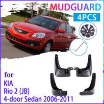 4 vnt. automobilio purvasaugiai, skirti KIA Rio 2 JB sedanui 2006-2011 2009 m. purvasaugis purvasaugis, sparnas, purvasaugis Auto