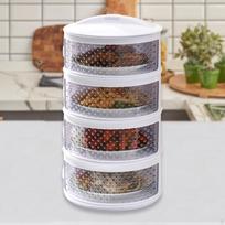 Multi Layer Food Cover Protection Net Heat Preservation Plates Bowls Dish for Household 4 Layers