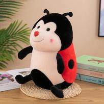 Septynių dėmių pliušinė lėlytė Ladybug Kūrybiška miela skarabėjiška lėlė skudurinė lėlė 23cm(0.16kg)
