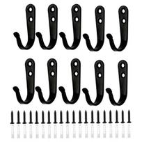 10/15/20 vnt. Metaliniai sieniniai kabliukai su varžtais, tvirti, daugiafunkciai, namams, biurui, vonios kambariui 10pcs