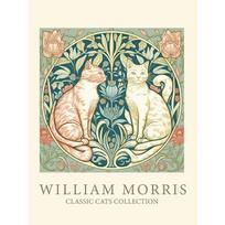 Vintažiniai katinai William Morris Meniniai kūriniai Plakatai ir atspaudai Drobės spausdinimas Sienų menas Paveikslas svetainei Namų dekoras Dovanos 21cm×30cm NoFrame
