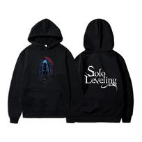 Anime Solo Leveling Sung Jin Woo Graphic Print Autumn Winter Fleece Manga Hoodies Clothes Oversized Streetwear S