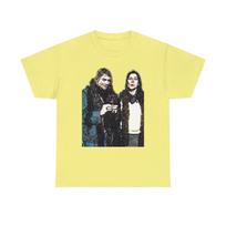 Kim Deal Kurt Cobain Graphic Print Musician Art Unisex Heavy Cotton T-Shirt XL