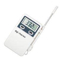 Daugiafunkcis elektroninis termometras LCD skaitmeninis temperatūros detektorius ℉ ℃ Išorinis jutiklis Termometras virtuvei, kepimui balta