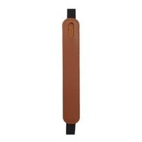 Stylus Pen Case Leather Firm Sticthing Elastic Smooth Faux Band Lightweight Portable Protective Stylus Pen Holder tamsiai ruda spalva