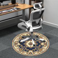 1pc Floral Pattern Office Round Rug, Carpet for Office, Gaming, Lightweight Round Floor Mat yy260208066 80cm by 80cm