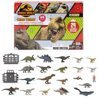 Mattel Jurassic World Survival Mission Dinosaur Advent Calendar, Kids' Figures, Dinosaur Toys, Ages 3 and Up, Multicolor, JBG37