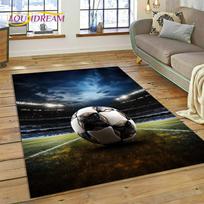 Futbolo lauko kilimas kilimėlis svetainei miegamajam namų dekoravimui, neslystantis grindų kilimėlis sofa virtuvei durų kilimėlis dovanos 40x60cm( 15x23in ) gray