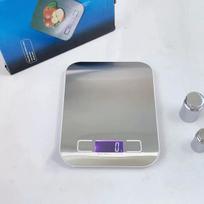 Stainless Steel 10kg 5kg/1g Electronic Digital Kitchen Scale LED Display Panel Scales Home Jewelry Food Snacks Weighing Tools 3Kg šviesiai mėlyna spalva