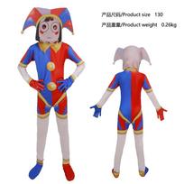 Nuostabus skaitmeninis cirkas Cosplay kostiumas Pomni Jax pliušinis zuikutis Caine Ragatha lėlės suknelės kostiumas Cosplay Helovino kostiumas Vaikams Kids 110&Digital Circus Cos