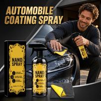 Nano Spray Car Coating Spray 120ml with Microfiber Cloth High Gloss Hydrophobic Protective Finish for Vehicle Surface Maintenance One Size juoda