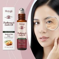 Castor Oil and Frankincense Eye Roller for Dark Circles, Puffy Eyes, and Wrinkles, Anti Aging Eye Serum Cream, Nourish & Revitalize 1PCS