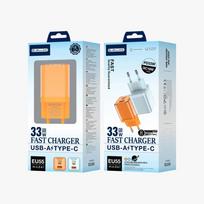 Jellico Wall Charger For Lightning Apple Iphone Pd 33W Usb-C Qc3 Mi oranžinė