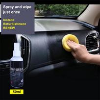 Plastic Restorer for Cars Car Interior Dashboard Trim Detailer Polish Revive Faded Plastic Rubber Vinyl Bumper Trim Renovation Coating Care Protectant 30ML black
