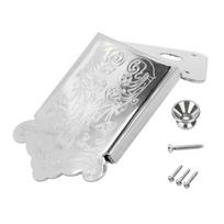 Closed Type Mandolin Tailpiece Replacement Metal Triangle Mandolin Tailpiece with Mounting Screws for 8 String Mandolin sidabras