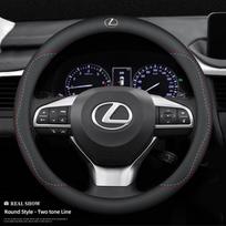 38cm kvėpuojanti odinė automobilio vairo apdanga Automobilio aksesuarai Lexus F SPORT GS GX IS LS LX CT LC RC LBX NX RX 350h 450h