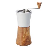 HARIO Ceramic Coffee Mill Wood for manual grinding of coffee beans N, (30g) MCWN-2-OV