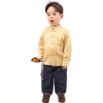 LUSON Baby Boy New Chinese Style Long Sleeve Shirt 120