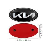 DEVK6 1PC For KIA Sportage Ceed Sorento Cerato Optima Picanto Rio Soul Car Front Hood Emblem Rear Trunk Badge Sticker Auto Accessories