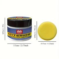 Multifunctional Car Wax Plastic Restorer Interior Scratch Repair Tire Leather Polish 100g Crystal Clear Renewal Agent