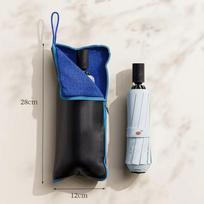 Absorbs Water Wet Umbrellas Bag Reusable Portable Umbrella Storage Cover with Handle Umbrellas Carry Case Travel gray