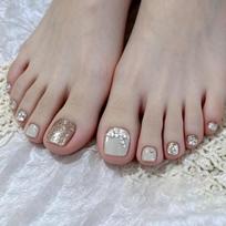 24 Pieces Of Foot Armor With Diamonds French Light Gray Personalized Niche Glitter Craft Wearing Armor Jelly glue + rubbing strips