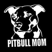 Pitbull Mom Dog Car Vehicle Body Window Reflective Decals Sticker Decoration balta