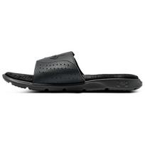 Under Armour Ignite 7 Graphic Strap Slide Pitch Grey Black Men Sneakers 3026025-100 41 black