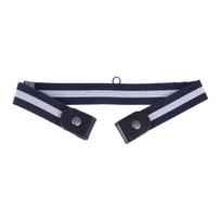„Canvas Lazy Belt“ elastinė guminė juosta, matoma užsegamu mygtuku, reguliuojama slankiojančia sagtimi juosmens juosta balta