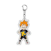 Creative Mobile Phone Lanyard Cartoon Volleyball Boy Keychain Cute Acrylic Pendant  Backpack Hanging Decoration Gifts white
