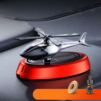 Car Aroma Diffuser Automatic Rotating Car Perfume Helicopter raudona