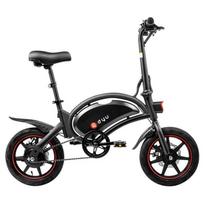 DYU D3F 14  Sulankstomas elektrinis dviratis, 250W, 36V 10Ah, Maksimalus greitis 25KM/H, Dvigubi diskiniai stabdžiai, Reguliuojamas sėdynės aukštis, Lengvas miesto kelionėms skirtas elektrinis dviratis 36V 250W 10Ah juoda