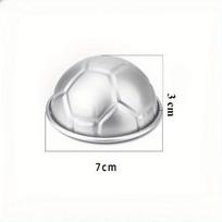 Vonios bombų forma 1 vnt. DIY 3D futbolo formos aliuminio pusrutulio šokolado forma kepimo įrankiai rožinė