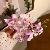 Fashion Simulated Lily Flower Hair Clips Bohemia Style Beach Vacation Girls Barrettes Hairpin Lovely Hair Accessories violetinė