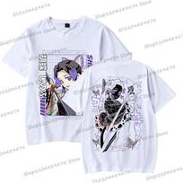 Kanao Tsuyuri Manga Demon Slayer T-shirts Aesthetics Street Vintage Kimetsu No Yaiba Tops 2025 Summer Fashion Women Men Tshirts S
