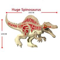 Chinese DIY Jurassic dinosaur Spinosaurus Quetzalcoatlus Air Mission building block Educational Toy for Children gifts 1pcs