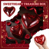 Heart Shaped Candy Boxes - Clear Plastic Boxes For Wedding, Birthday, Bridal Shower, And Party Treats One Size
