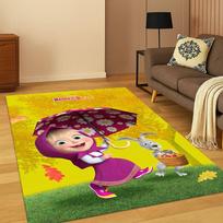 3D Masha ir Lokys Animacinis Kilimas Kilimas Miegamajam Svetainei Sofai Durų Kilimėlis Namų Dekoras, Vaikų Žaidimų Zonos Kilimas Neslystantis Kalėdinė Dovana 40x60cm