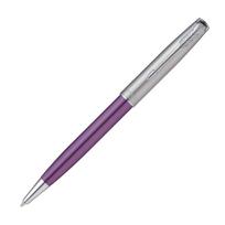 Parker Sonnet Essential Tušinukas Violetinis Smėliasrove Vidutinis Dovanų Oficialiai Gaminio Numeris 2169388 Rašiklis, & CT, Plunksnagalis, Aliejinis, Dėžutėje, Importuotas, gray