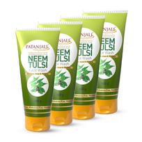 Patanjali Saundarya Neem Tulsi Face Wash 100g Pack Of 4 Daily Deep Cleansing Oil Control Gentle Skin Refresh Clean Feel