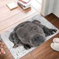 Staffordshire Bull Terrier Šunų Durys Grindys Virtuvė Vonios Kilimėliai Lauko EBT Mielas Meilės Durų Kilimėlis Garažo Įėjimo Kilimėlis Kilimas Pėdos Kilimėlis 40X60CM