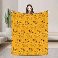 Simba Liūtas Karalius Antklodės Užvalkalas Anime Flanelės Mesti Antklodės Lovos Patalynė Sofos Nešiojami Minkšti Šilti Lovatiesės 75cm x 90cm