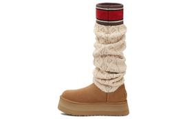UGG Classic Sweater Letter Tall 'Chestnut' Women's 1144044-CHE 36