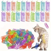 Cat Spiral Coil Toy Interactive Spring Pet Toy Durable Flexible Bounce for Cats Entertainment and Exercise Indoor Play S