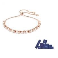 Swarovski Matrix Tennis Bracelet F-Original brand box rožinio aukso spalvos