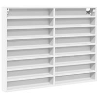 Vitrina Balta 100 x 8,5 x 75 cm Medžio Drožlių Plokštė