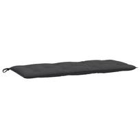 Garden Bench Cushion Anthracite Melange 120 x 50 x 7 cm Fabric